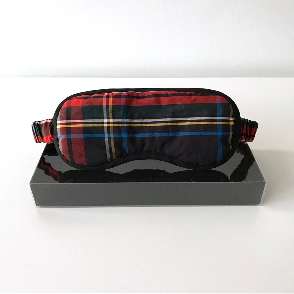 NWT J.Crew Stewart Tartan Sleep Mask
